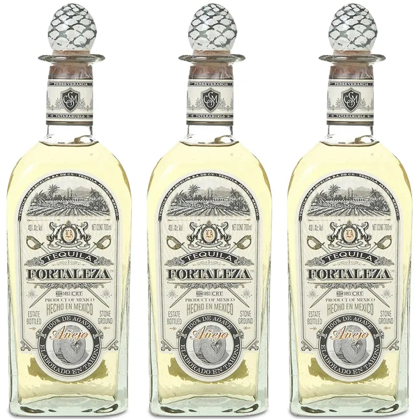 Fortaleza Anejo Tequila 700ml Triple Bottles