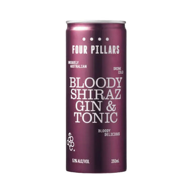 Four Pillars Bloody Shiraz Gin & Tonic 250ml 4 Pack
