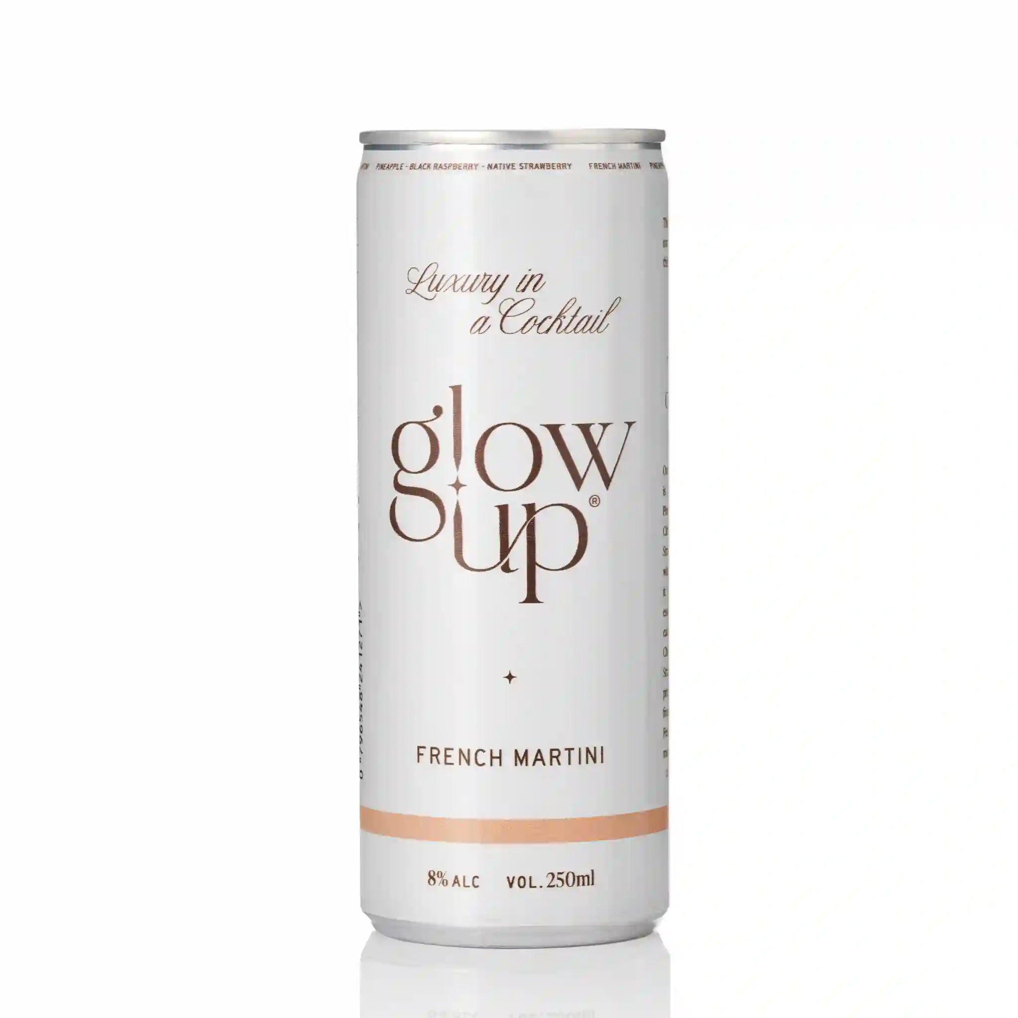 Glow Up Cocktails French Martini 250ml front