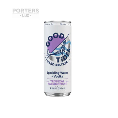 Good Tides Hard Seltzer Tropical Passionfruit 4.3% 330ml