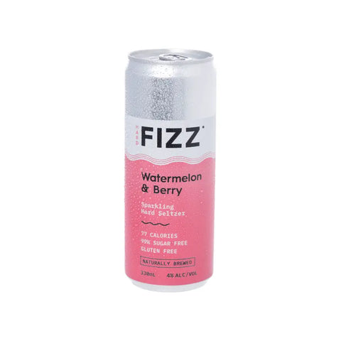 Hard Fizz Watermelon And Berry Seltzer 330ml Case 16