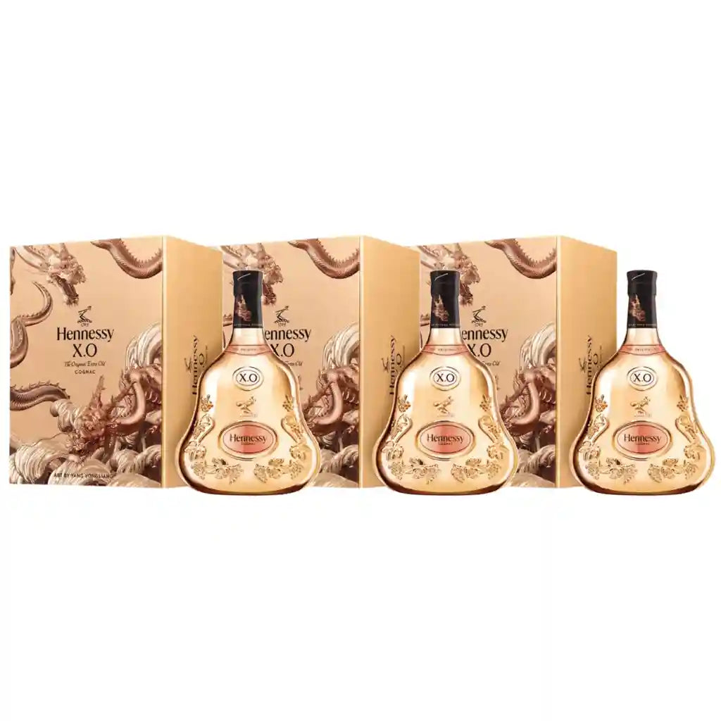 Hennessy XO Deluxe CNY 2024 700ml (Year of the Dragon) triple bottles