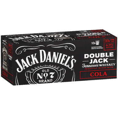 Jack Daniels Double Jack & Cola Can 375ml 10 Pack