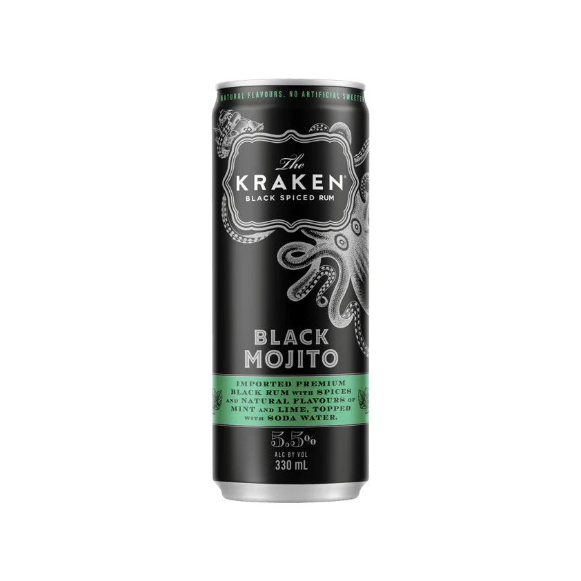 Kraken Black Mojito Can 330ml 4 Pack