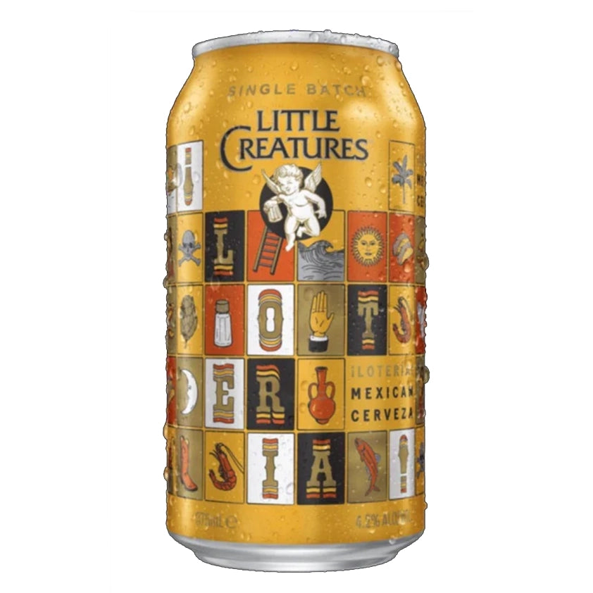 Little Creatures Loteria Mexican Cerveza 375ml Can Case of 24