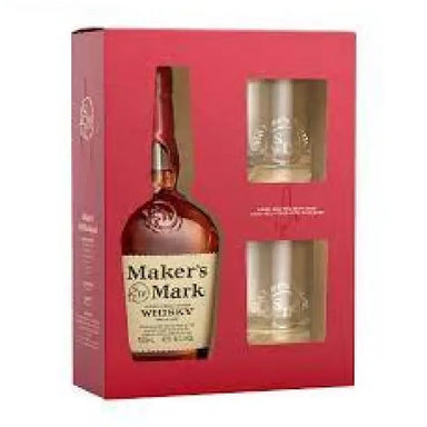 Maker's Mark Bourbon With 2 Glasses Gift Pack 700ml