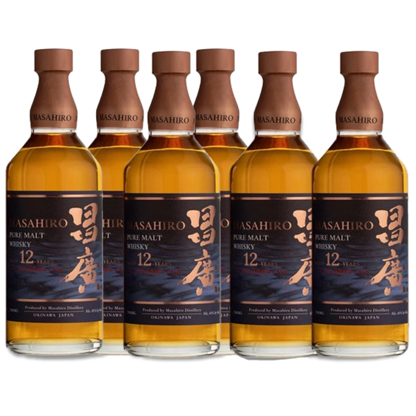 Masahiro 12YO Pure Malt Whiskey Oloroso Sherry Cask 700ml Bottle Case Of 6