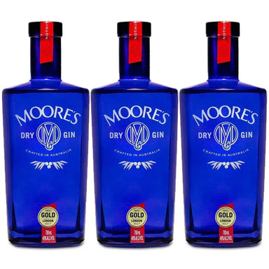 Moores London Dry GIn 700ml Triple Bottles