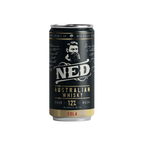 NED Australian Whisky & Cola Cans 200ml 12.0% Case of 24
