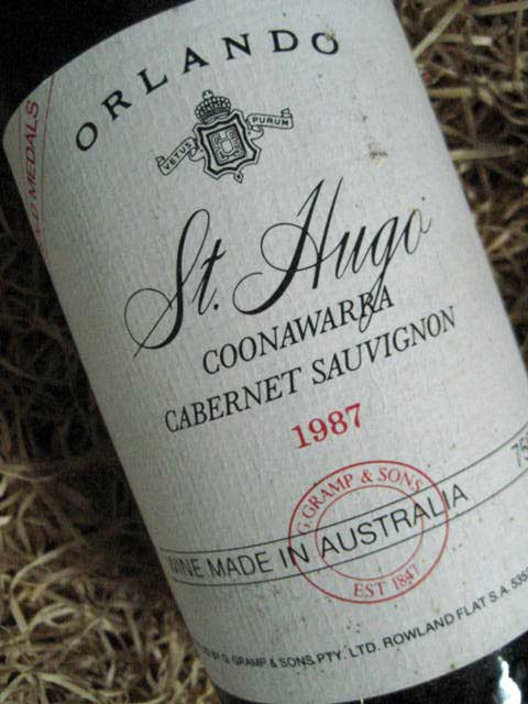 St Hugo Cabernet Sauvignon Orlando 1987