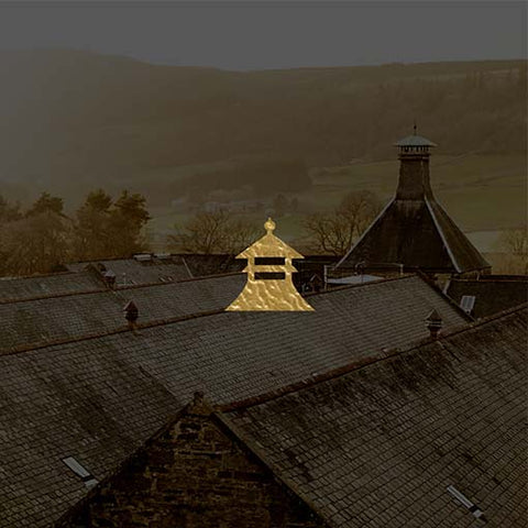 The pagoda stands at the heart of the distillery