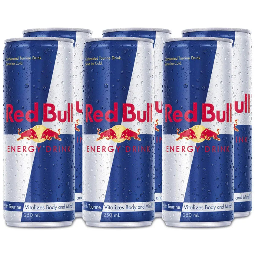 Red Bull Energy Drinks Cans 250ml 6 Pack