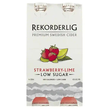 Rekorderlig Strawberry & Lime Low Sugar 330ml Bottle 4 Pack