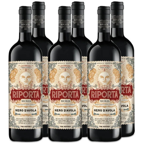 Riporta Nero Davola Doc Wine 750ml Case of 6
