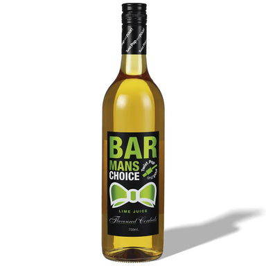 Barman's Choice Lime Flavoured Cordial 750ml Single Bottle