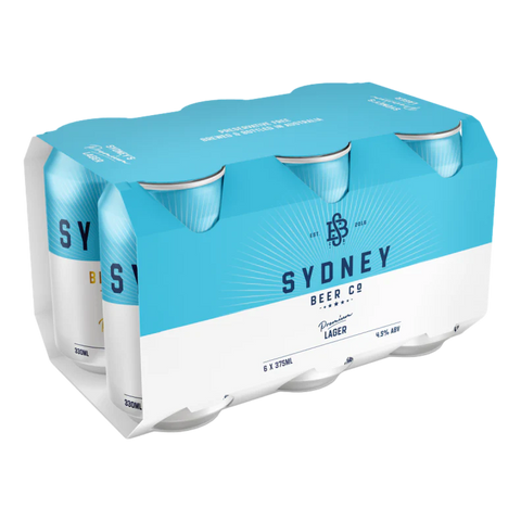 Sydney Beer Co. Lager 375ml Cans 24 pack