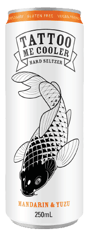 Tattoo Me Cooler Mandarin & Yuzu Hard Seltzer 250ml 24pack