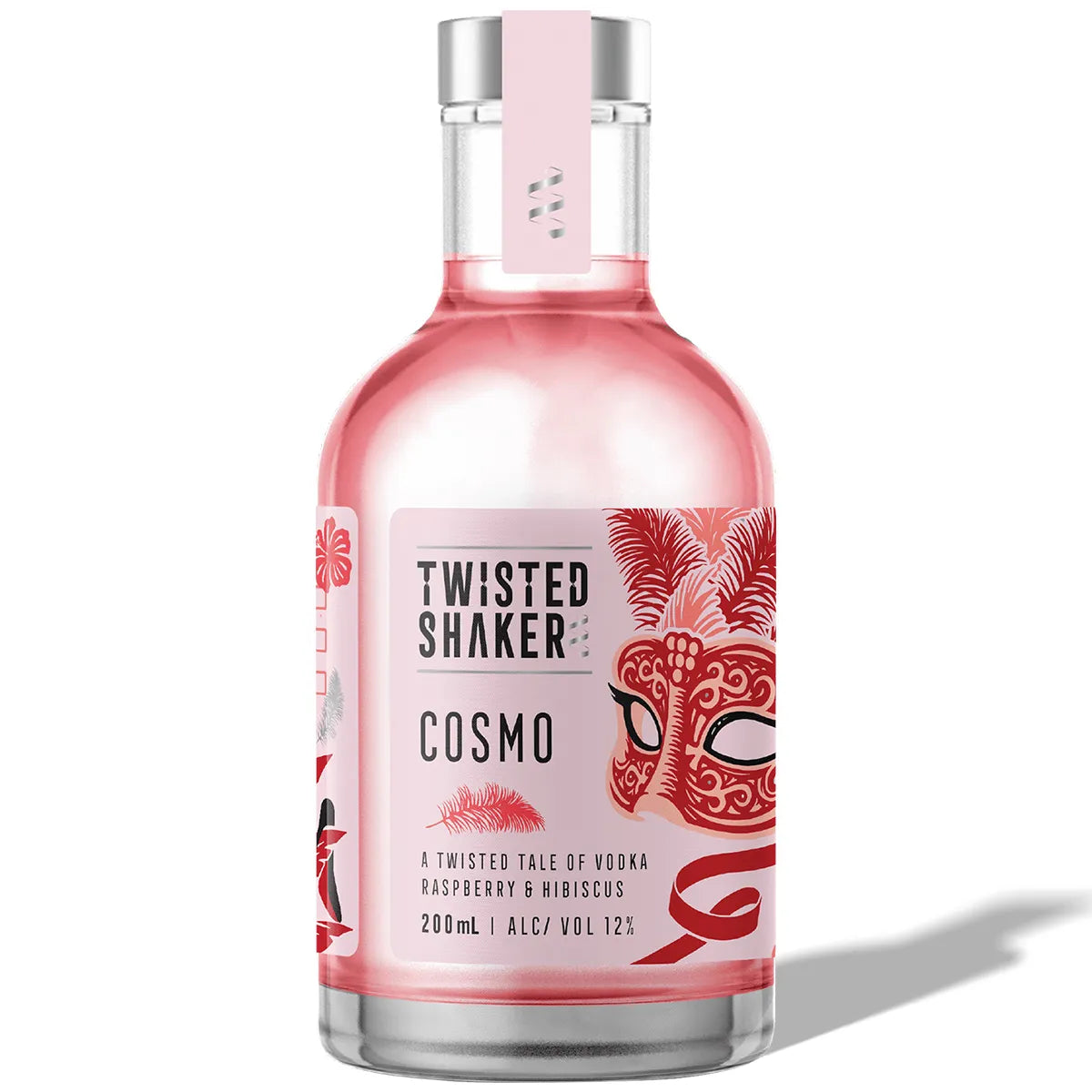 Twisted Shaker Cosmo Raspberry Hibiscus Cocktail 200ml Single Bottle