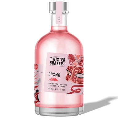 Twisted Shaker Cosmo Raspberry Hibiscus Cocktail 700ml Single Bottle