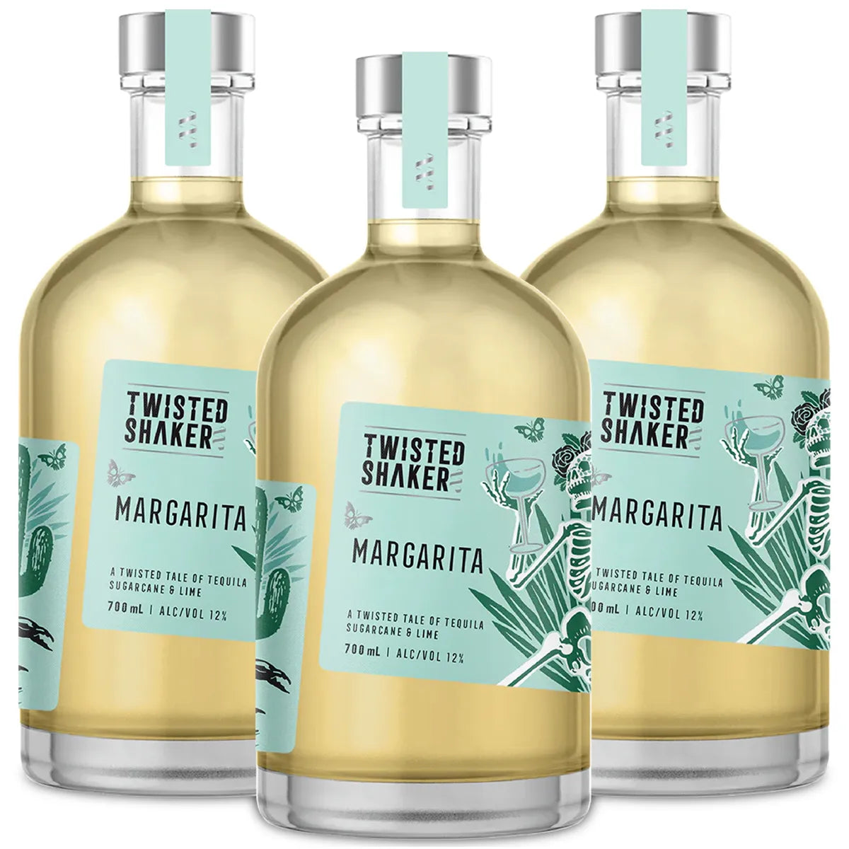 Twisted Shaker Margarita Pre Batched Cocktail 700ml Triple Bottles