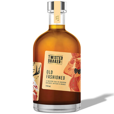 Twisted Shaker Old Fashioned Pre Batched Cocktail 700ml Single Bottle