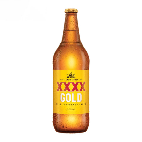 Tooheys XXXX Gold Pale Longneck 750ml