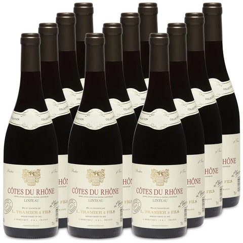 Maison Tramier & Fils Linteau Cotes du Rhone AOP Grenache Syrah 750ml Case of 12