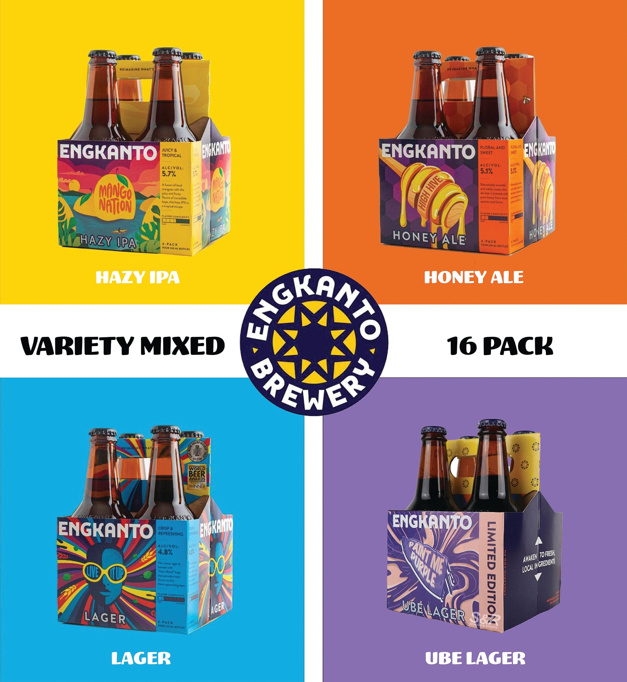 Engkanto Variety Mixed 16 pack x 330ml