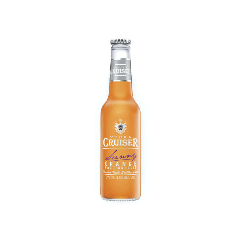 Vodka Cruiser Sunny Orange and Passionfruit 275ml Case of 24