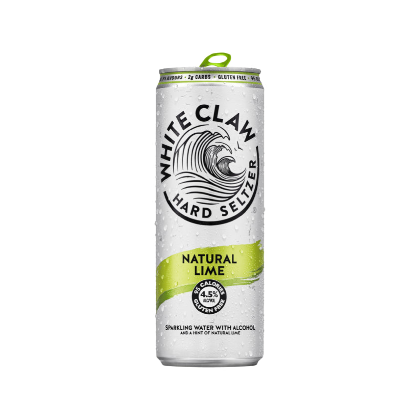 White Claw Hard Seltzer Natural Lime 330ml Case of 24