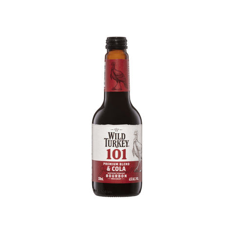 Wild Turkey 101 Bourbon & Cola 330ml Bottles Case of 24