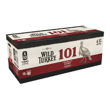 Wild Turkey 101 Bourbon & Cola Cans 375ml Case of 30