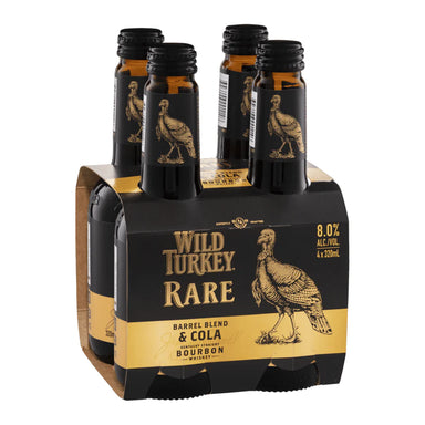 Wild Turkey Rare Bourbon and Cola Bottle 320ml 4 Pack