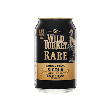 Wild Turkey Rare Bourbon and Cola Cans 320ml Case of 24