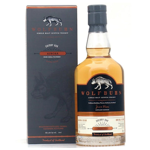 Wolf Burn Aurora Sinlge Malt Whiskey 700ml Bottle Single Bottle