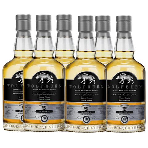Wolf Burn Langskip Single Malt Whiskey 700ml Bottle Case Of 6
