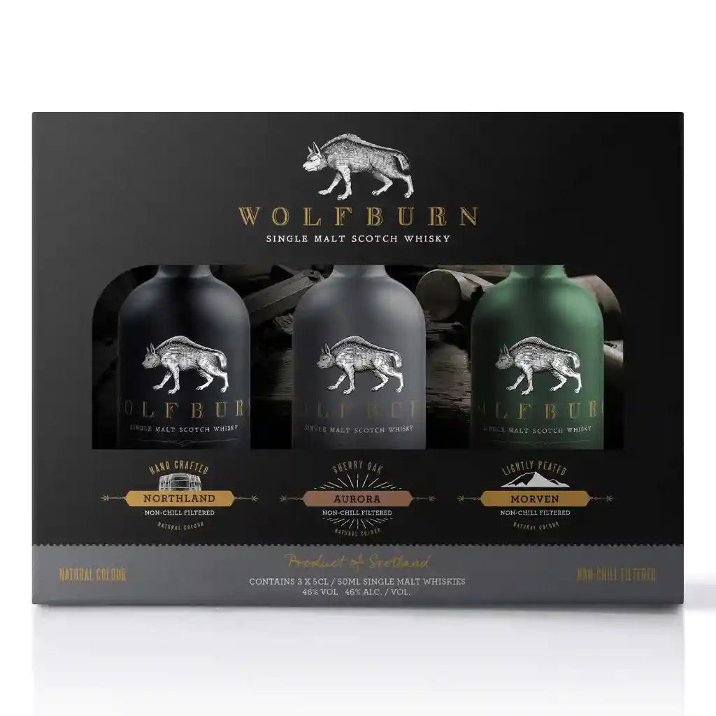 Wolfburn Single Malt Scotch Whisky Tri Gift Packs 3 x 50ml