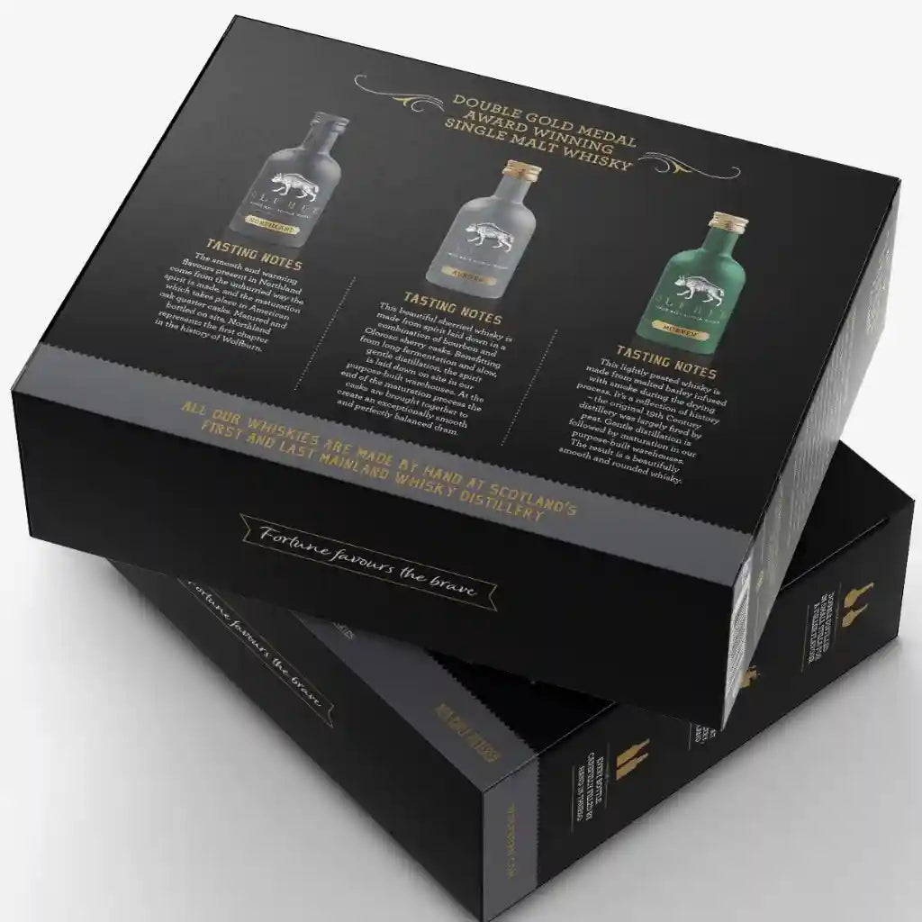 Wolfburn Single Malt Scotch Whisky Tri Gift Packs 3 x 50ml