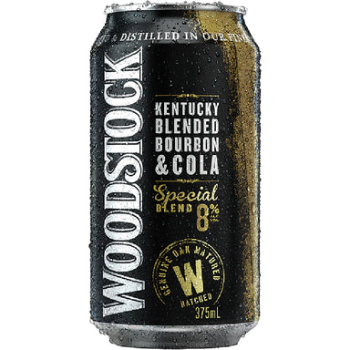 Woodstock Bourbon & Cola 8% Cans 375ml Case of 24