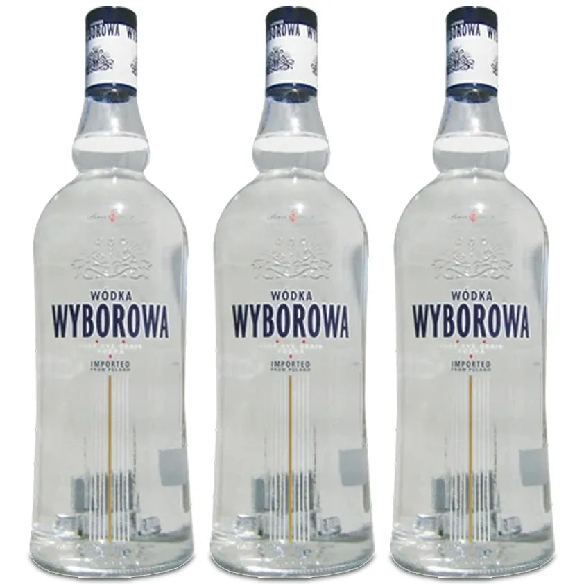 Wyborowa Polish Vodka 1000ml Triple Bottles