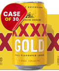 XXXX Gold Lager Australian Beer 375ml Cans Case of 30