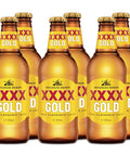 XXXX Gold Lager Mid Strength Beer 375ml Bottles 6 Pack