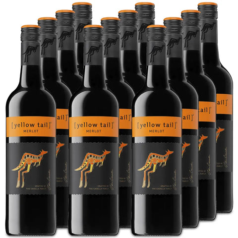 Yellowtail Merlot Dry Wine 750ml Case of 12