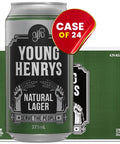 Young Henrys Natural Lager Australian Lager 375ml Cans Case of 24