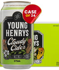 Young Henrys Semi Dry Cloudy Apple Cider Cans 375ml Case of 24