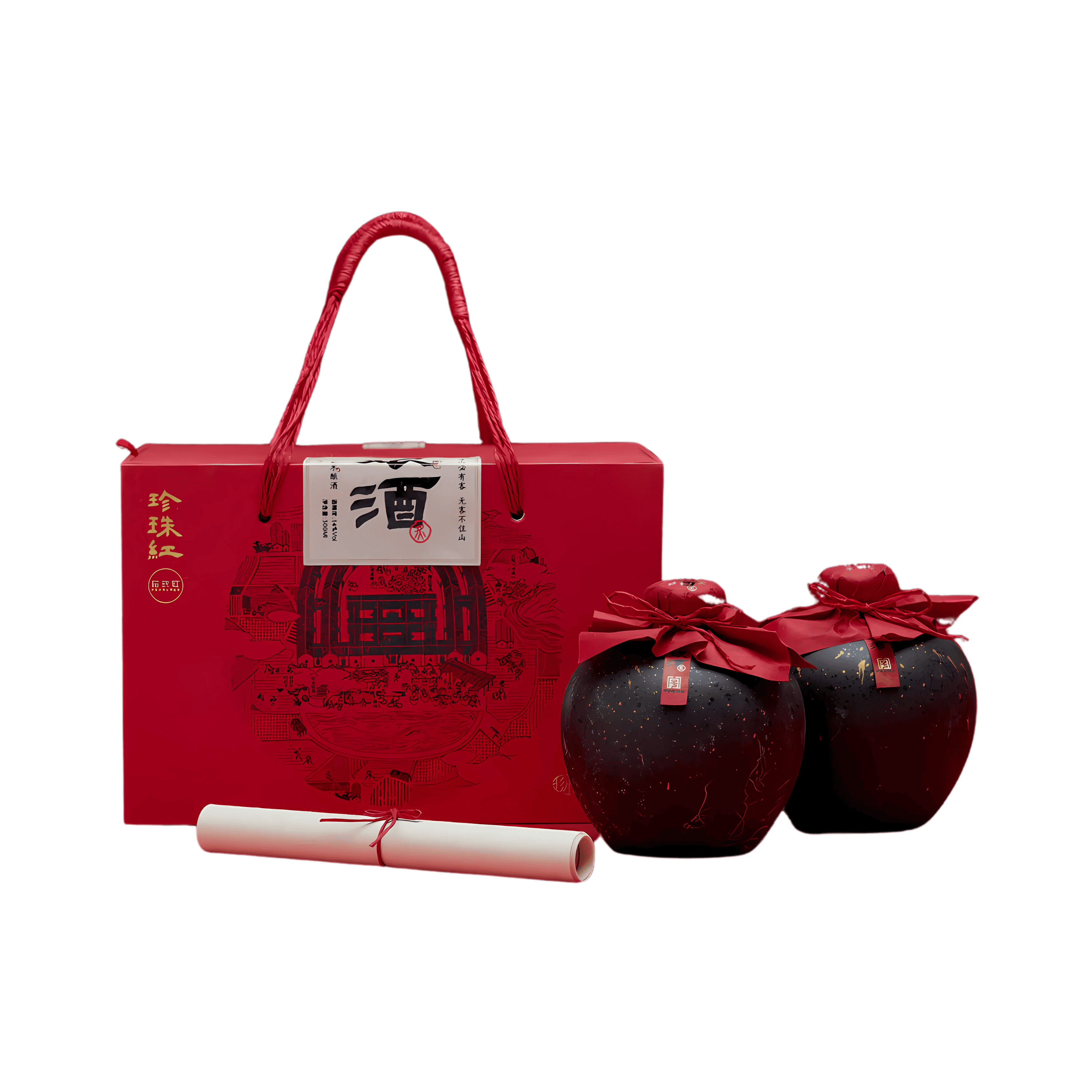 PEARL RED·娘酒 HAKKA RICE WINE (GIFTS PACKAGE)