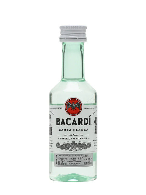 Bacardi Carta Blanca Rum 50mL