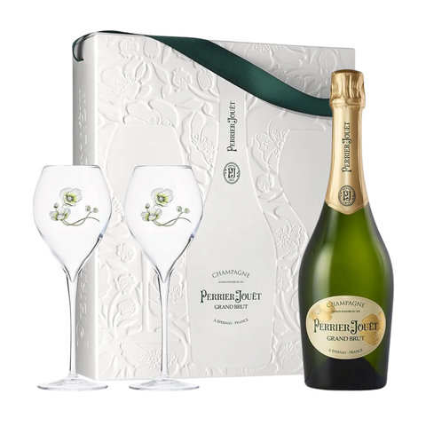 Perrier Jouet Grand Brut NV Champagne Gift Pack