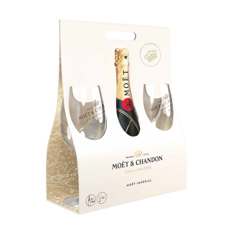 Moet & Chandon Impérial Brut NV 750ml + 2 Glasses Gift Pack