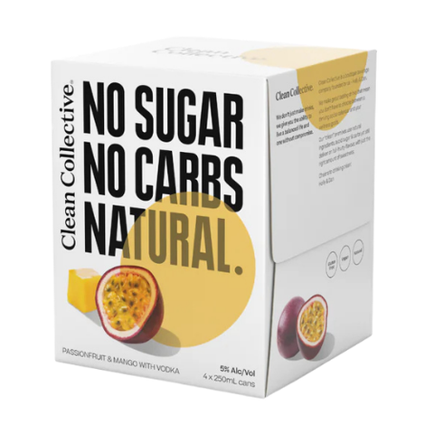 Clean Collective Passionfruit & Mango With Vodka